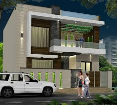 duplex house front elevation modern