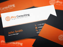 Free Psd Ipro Consulting Business Cards