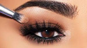brown smoky eyes makeup tutorial