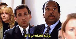 We offer quotes, trivia, episode recaps, webisode scripts, jim's pranks, and the cast of but on pretzel day.well, i like pretzel day. Build A Pretzel For Pretzel Day And We Ll Tell You Which Character From The Office You Are The Office Quiz Pretzel Day Office Gifs
