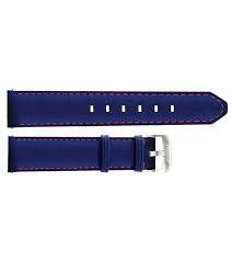 blue calfskin oem watch strap fc8243