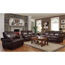 pemberly row 3 piece faux leather sofa