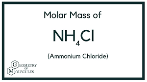 Molar Mass Of Nh4cl Ammonium Chloride