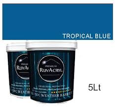 Ruvacryl Tropical Blue Roof Paint 5lt
