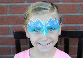cute and easy frozen face paint tutorial