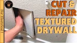 how to repair textured drywall