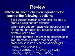 chapter 8 chemical equations reactions