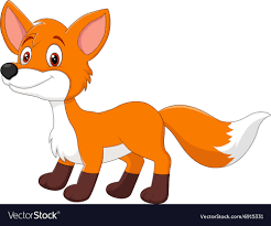 fox cartoon royalty free vector image