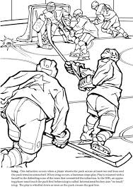 Goal The Hockey Coloring Book Dover Publications Sports Coloring