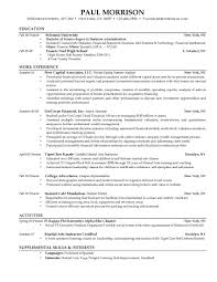 Student Resume Examples 3 College Student Resumes Resume Templates