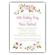 100th Birthday Invitations Paperstyle