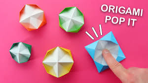 how to make origami pop it fidgets toy
