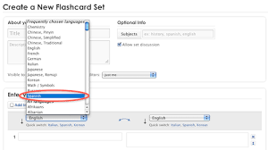 Improved Create Flashcards Page Quizlet