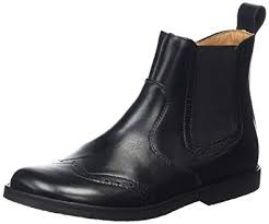 Amazon Com Froddo Kids Leatherette Ankle Boots Black