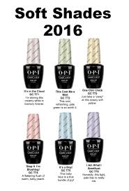 Opi Gelcolor Soft Shades Pastel 2016 Collection In 2019