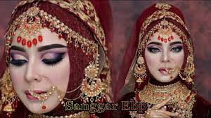 tutorial hijab pengantin india by