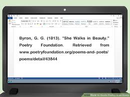Image titled Quote and Cite a Poem in an Essay Using MLA Format Step  