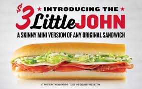 Menu Jimmy Johns Gourmet Sandwiches