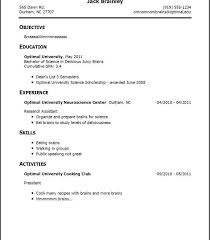 Resume Template For No Work Experience   Templates toubiafrance com