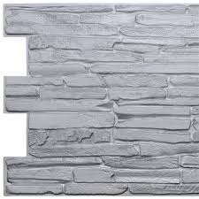 dundee deco pvc 3d wall panel grey