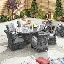 Olivia 6 Seat Rattan Garden Dining Set