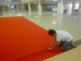 mall red carpet installation for events