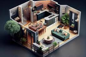 3d floor plan stock photos images and
