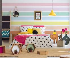 Rainbow Stripes Wall Mural Pastel