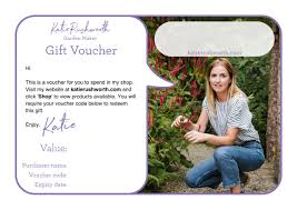 gift voucher for katie s katie