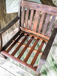 how to re wood outdoor furniture
