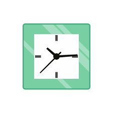 Premium Vector Square Wall Clock Icon