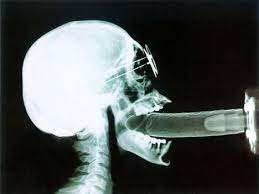 X ray of blowjob