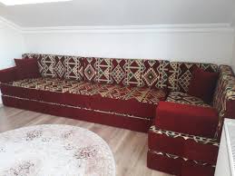 Arabic Sofa Set Maroon L Shaped