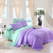 plain colored violet and bright mint