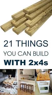 Do it yourself wood projects. 21 Things You Can Build With 2x4s Woodworking Projects Diy Easy Diy Projects Easy Woodworking Projects