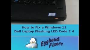 dell laptop flashing led code