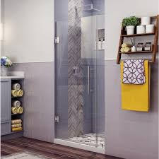 Frameless Hinged Shower Door In Chrome