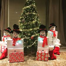 snowman gift towers keep christmas