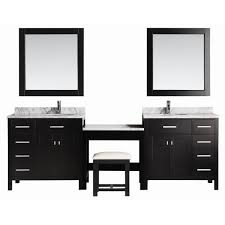 Makeup vanity sets are wonderful for use in large bathrooms. Double Sink Bathroom Vanity With Makeup Table Artcomcrea