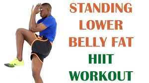 standing lower belly fat hiit workout