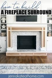 DIY Fireplace Mantel and Surround Jenna Kate at Home