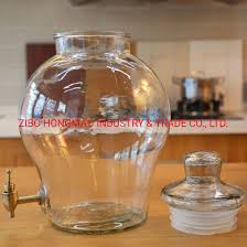 beverage dispenser glass jar