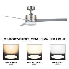 The most and known advantages of having the modern ceiling fan light kit are keeping the room at the right temperature without utilizing the central air framework. Co Z 52 3 Blade Modern Reversible Led Ceiling Fan With Light Kit And Remote Control On Sale Overstock 28358399