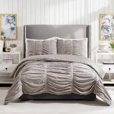 2 piece gray twin twin xl comforter set