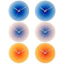 Nordic Sunset Wall Clock Operated With