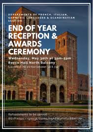 30 unique awards — one for every student! Eoy Reception Flyer French Francophone Studies Ucla