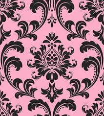 Wallpaper In The Style Of Baroque A Seamless Background Black