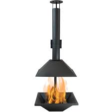 There are 180 chimney fire pit for sale on etsy, and they cost $182.91 on average. Sunnydaze Decor 80 In Black Steel Outdoor Wood Burning Modern Backyard Chiminea Fire Pit Rcm 535 The Home Depot