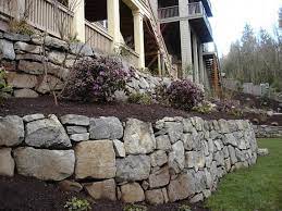 Drainage Dry Stack Retaining Rock Wall