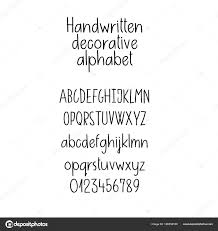 decorative hand drawn alphabet